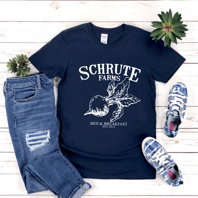 Schrute Farms Majica Schrute Farms Bed and Breakfast T-shirt Funny Dwight Tee Dwight Office Top