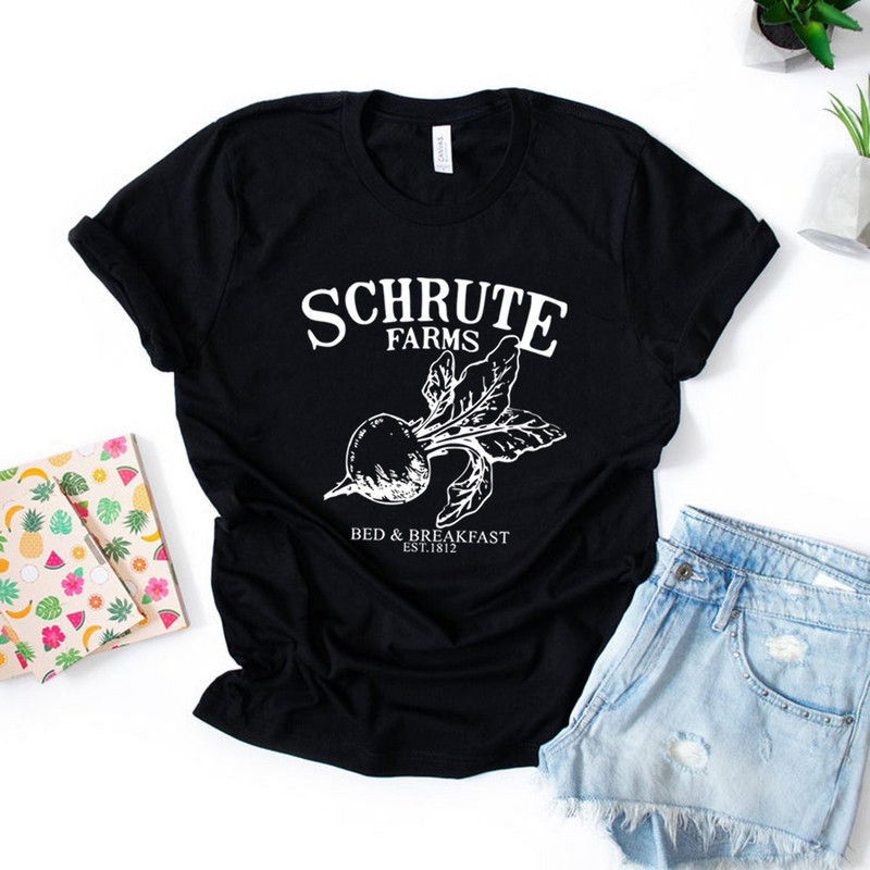 Schrute Farms Majica Schrute Farms Bed and Breakfast T-shirt Funny Dwight Tee Dwight Office Top