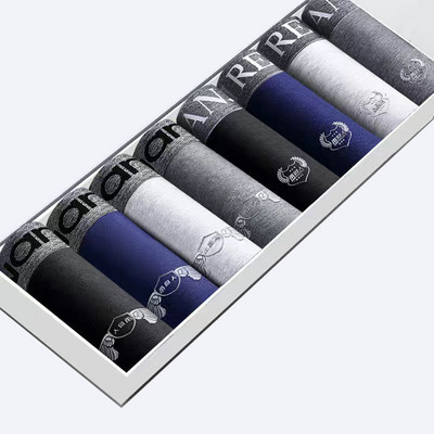 Boxer Férfi Fehérnemű Pamut rövidnadrág Férfi Bugyi Rövidnadrág Otthoni Alsónadrág Férfi Lélegző Nyomtatott BoxerShort Nagy méretű L-4XL