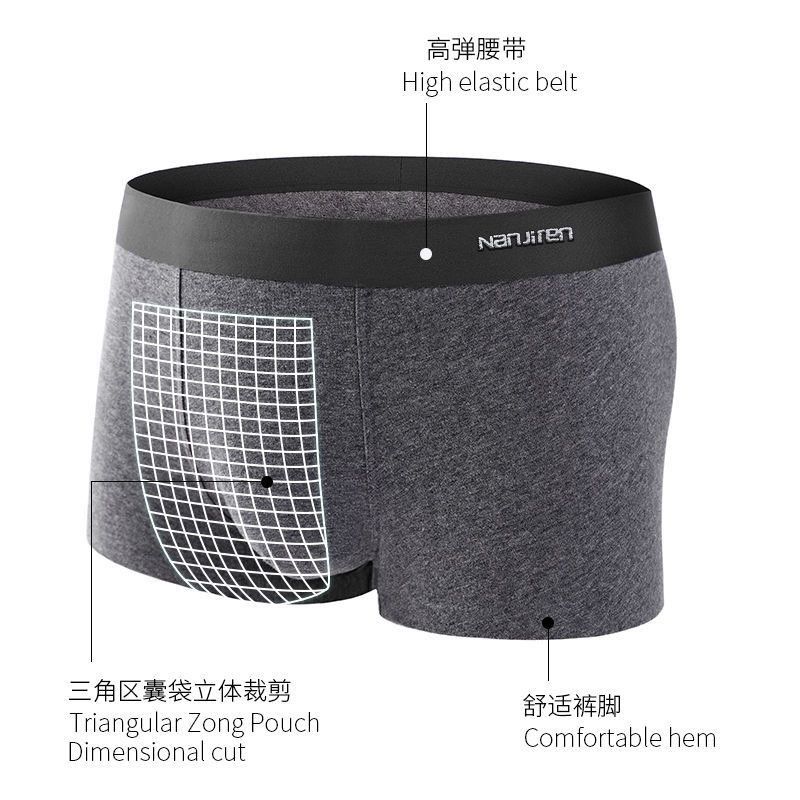 Boxer Férfi Fehérnemű Pamut rövidnadrág Férfi Bugyi Rövidnadrág Otthoni Alsónadrág Férfi Lélegző Nyomtatott BoxerShort Nagy méretű L-4XL