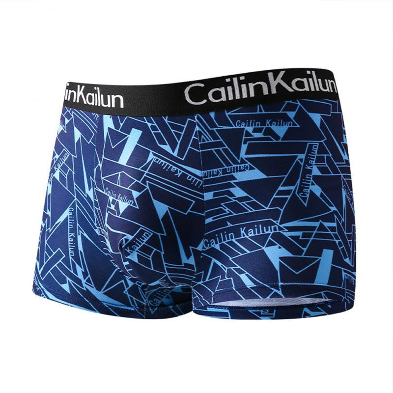 4 buc Boxeri bărbați din bumbac Chiloți cu litere Pantaloni scurți elastici pentru bărbați Lenjerie intimă pentru băieți Lenjerie respirabilă Bărbați Boxer confortabil