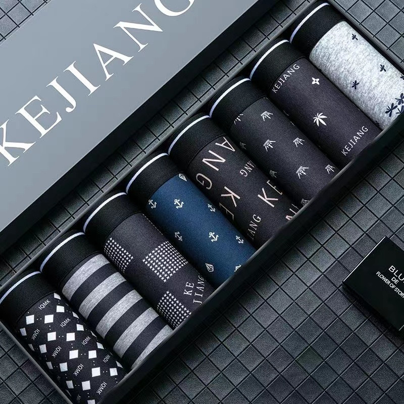 8vnt./Lot 6xl 120kg vyriški apatiniai kvėpuojantys spausdinti vyriški bokseriniai šortai sportinės minkštos plius dydžio vyriškos apatinės kelnės