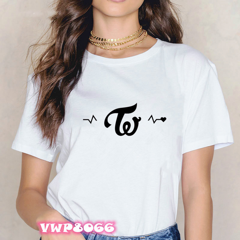 Tricou coreean de două ori Tricou imprimat pentru femei Harajuku Tricou negru Ulzzang pentru femei Tricou Kawaii anii 90 Kpop Tricou Streetwear Top