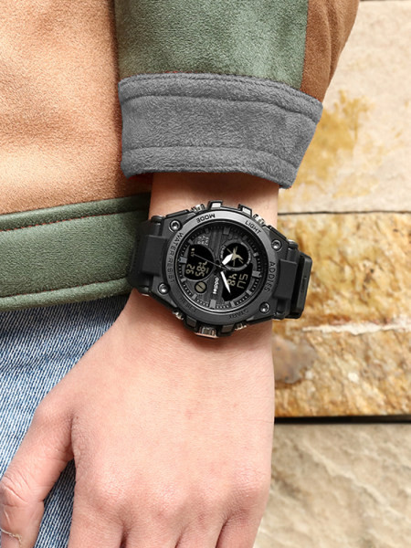 Ceas mecanic pentru bărbați - cu curea din cauciuc