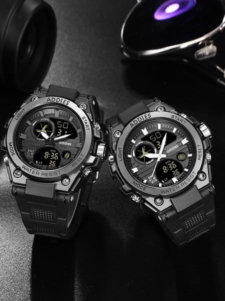 Ceas mecanic pentru bărbați - cu curea din cauciuc