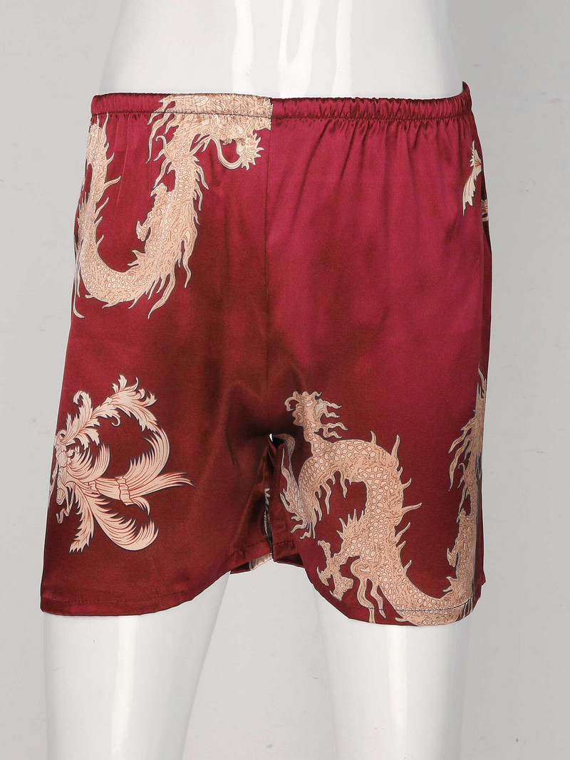 Seksualus meilės širdelės raštas Minkštos boksinės apatinės kelnės Vyriški apatiniai Kasdieniai šortai Paplūdimio dėvėjimas Lengvos laisvos poilsio trumpos kelnės