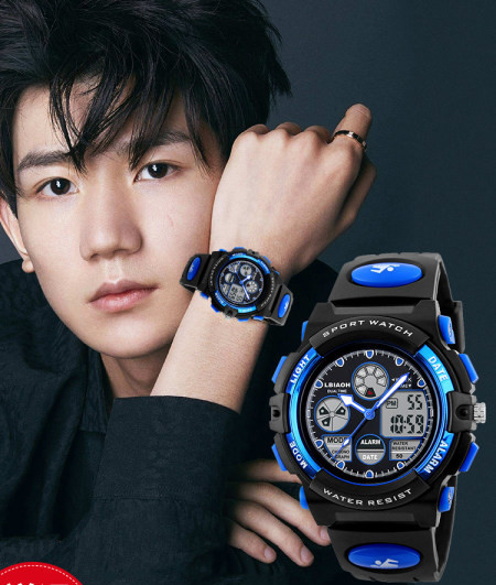 Férfi vízálló elektronikus óra