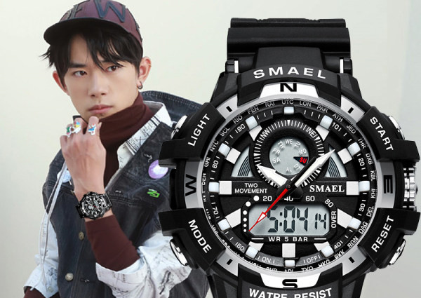 Ceas sport pentru bărbați cu curea din cauciuc