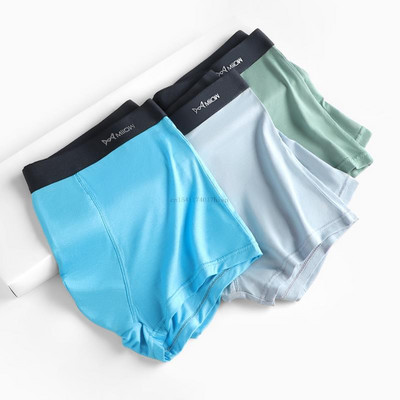 MiiOW 3db Modal Férfi Boxer Rövidnadrág Tiszta Pamut Fehérnemű Boxerek Hombre Plus Size L-5XL Férfi bugyik Sexy Cuecas