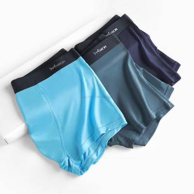 MiiOW 3db Modal Férfi Boxer Rövidnadrág Tiszta Pamut Fehérnemű Boxerek Hombre Plus Size L-5XL Férfi bugyik Sexy Cuecas