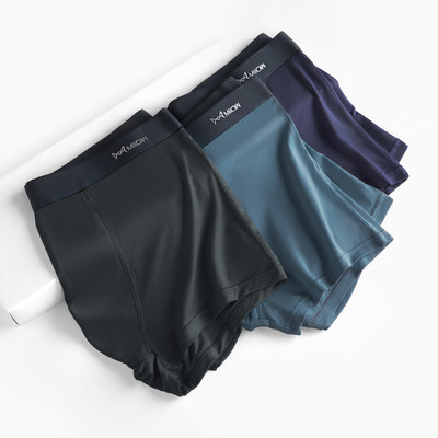 MiiOW 3db Modal Férfi Boxer Rövidnadrág Tiszta Pamut Fehérnemű Boxerek Hombre Plus Size L-5XL Férfi bugyik Sexy Cuecas