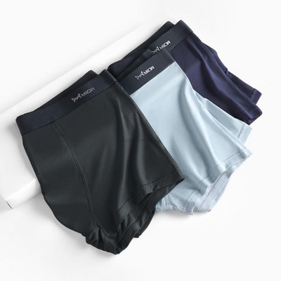 MiiOW 3db Modal Férfi Boxer Rövidnadrág Tiszta Pamut Fehérnemű Boxerek Hombre Plus Size L-5XL Férfi bugyik Sexy Cuecas