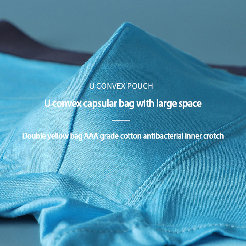 MiiOW 3db Modal Férfi Boxer Rövidnadrág Tiszta Pamut Fehérnemű Boxerek Hombre Plus Size L-5XL Férfi bugyik Sexy Cuecas