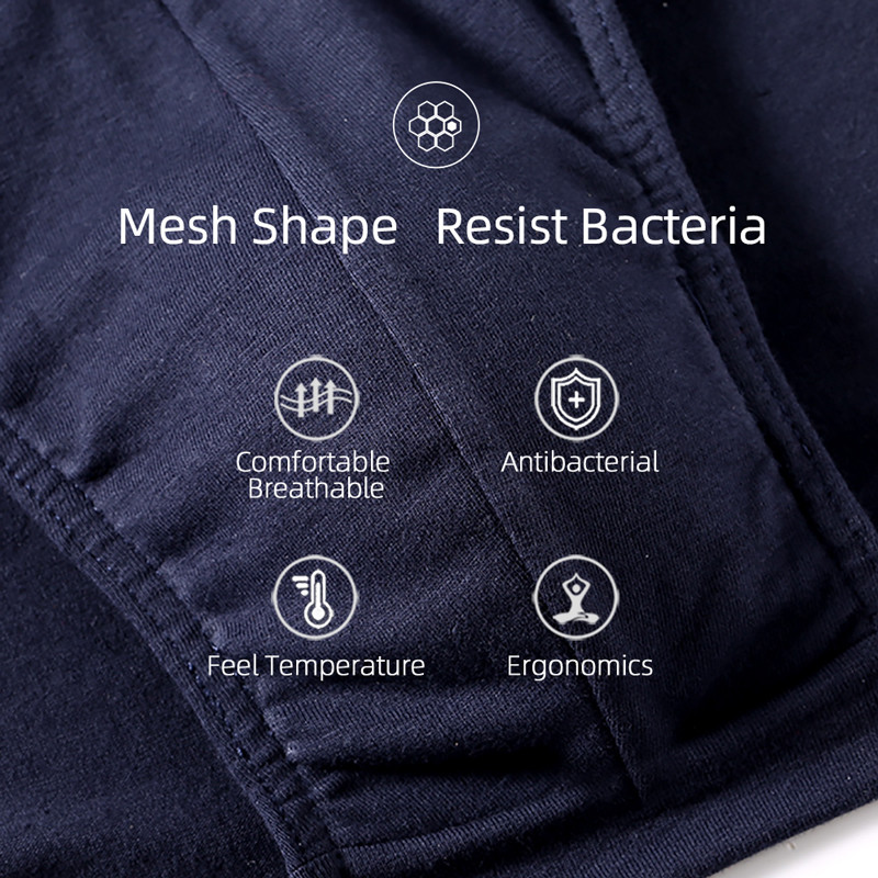 Vyriškos kelnaitės, 4 vnt., medvilniniai vyriški apatiniai Didesnio dydžio apatiniai kelnaitės Minkštos apatinės kelnaitės Aukštos kokybės berniukų kelnaitės Didelio dydžio L-4XL