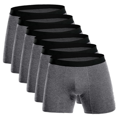 Európa méretű fehérnemű férfi hosszú stílusú férfi boxer rövid 95% pamut márka boxer új légáteresztő alsónadrág nagy