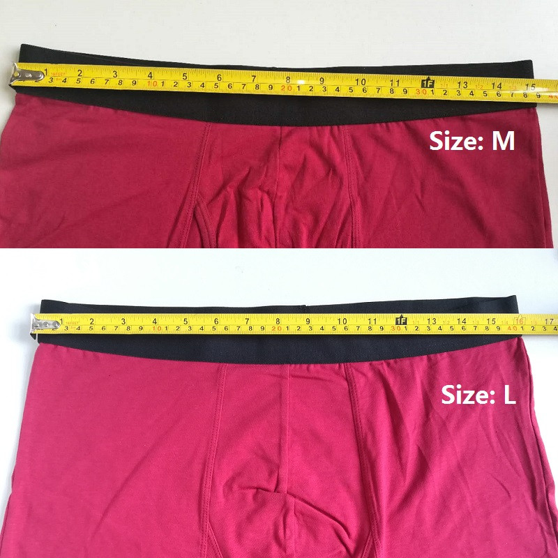 Európa méretű fehérnemű férfi hosszú stílusú férfi boxer rövid 95% pamut márka boxer új légáteresztő alsónadrág nagy