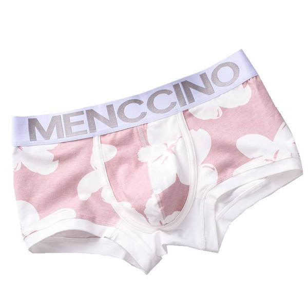 Boxer bărbați din bumbac cu imprimeu floral - set de 2