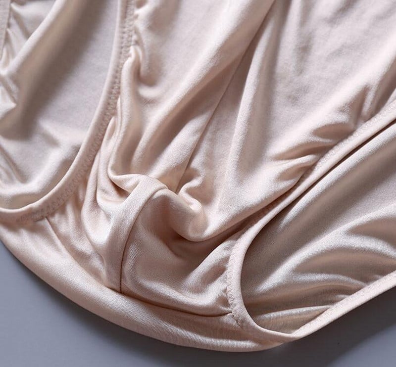 Slip pentru bărbați, 100% mătase reală, tip subțire, chiloți Lenjerie Lenjerie plus mărime ML XL 2XL 3XL 1067