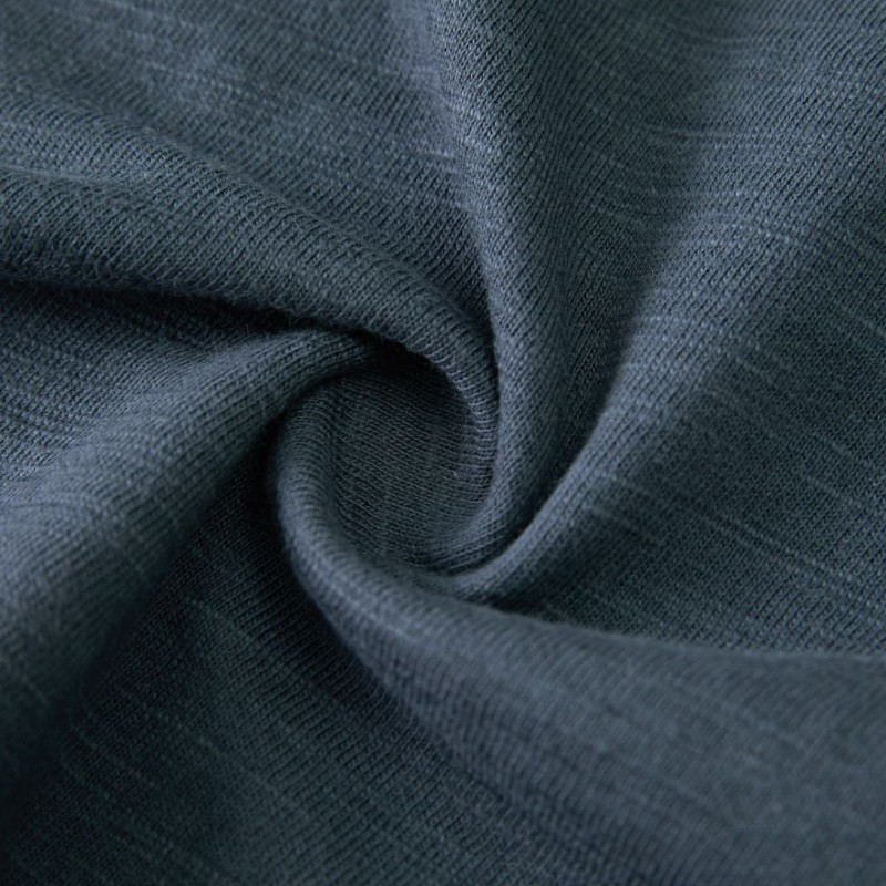 TuangBiang rudens moteriškas asimetrinis apvadas bambuko medvilniniai marškinėliai bordo spalvos laisvi marškinėliai Korėjos sukryžiuoti 2021 m. ilgomis rankovėmis žiemos viršūnės