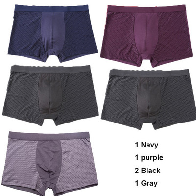 5 db/Lot Mesh nagyméretű fehérnemű Férfi Boxer Hombre Boxernadrág Férfi Alsónadrág alsónemű Boxer Férfi Rövidnadrág Boxer Para Hombre