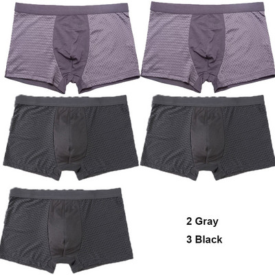 5 db/Lot Mesh nagyméretű fehérnemű Férfi Boxer Hombre Boxernadrág Férfi Alsónadrág alsónemű Boxer Férfi Rövidnadrág Boxer Para Hombre