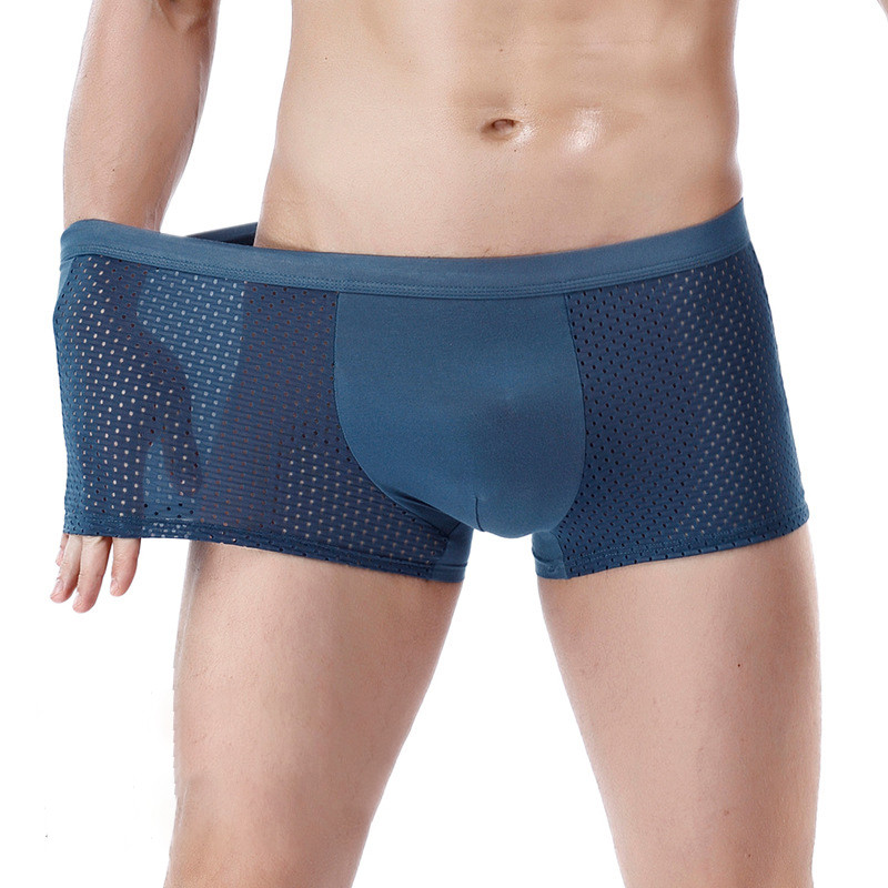 5 db/Lot Mesh nagyméretű fehérnemű Férfi Boxer Hombre Boxernadrág Férfi Alsónadrág  alsónemű Boxer Férfi Rövidnadrág Boxer Para Hombre