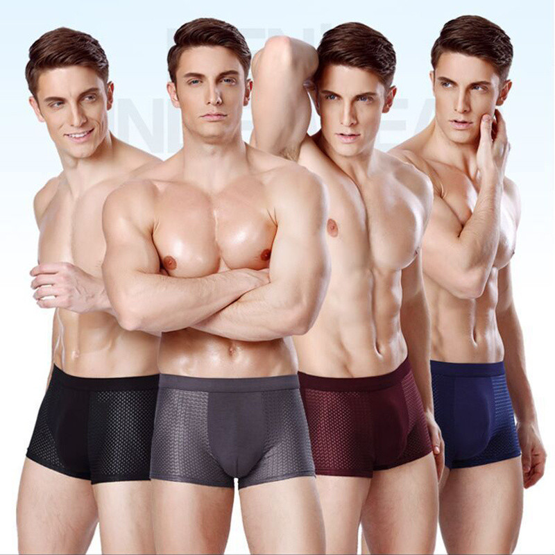 5 db/Lot Mesh nagyméretű fehérnemű Férfi Boxer Hombre Boxernadrág Férfi Alsónadrág  alsónemű Boxer Férfi Rövidnadrág Boxer Para Hombre