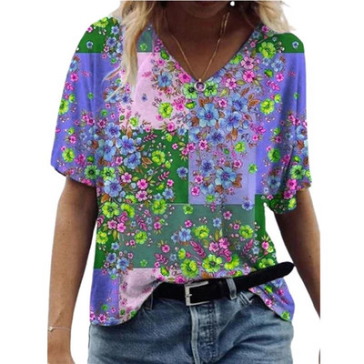 5XL didelio dydžio, 3D abstrakčios spaudos moteriški marškinėliai, laisvalaikio laisvi trumpomis rankovėmis, moteriški marškinėliai, 5XL dydžio gatvės aprangos viršutiniai drabužiai, 2021 m. vasara