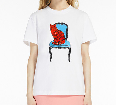 Alfabet Camel Bronzing Print Femei Tricouri din bumbac Lejer cu gâtul O cu mânecă scurtă Tricou pentru femei casual, vara 2022 nou