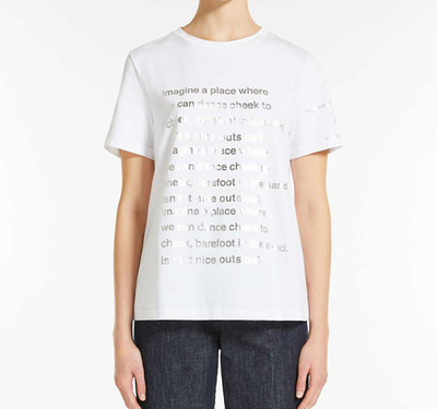 Alfabet Camel Bronzing Print Femei Tricouri din bumbac Lejer cu gâtul O cu mânecă scurtă Tricou pentru femei casual, vara 2022 nou