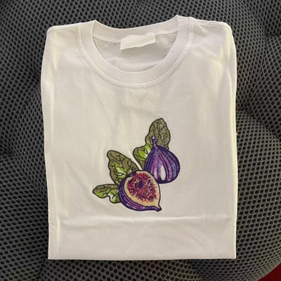 Alfabet Camel Bronzing Print Femei Tricouri din bumbac Lejer cu gâtul O cu mânecă scurtă Tricou pentru femei casual, vara 2022 nou