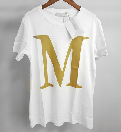 Alfabet Camel Bronzing Print Femei Tricouri din bumbac Lejer cu gâtul O cu mânecă scurtă Tricou pentru femei casual, vara 2022 nou