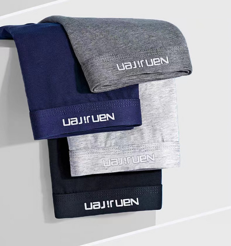 Férfi alsónemű Boxer Férfi Bugyi Pamut Boxer Lélegző Szexi Férfi Boxer Alsónadrág Kényelmes U BoxerShort Nagy méretű L-4XL