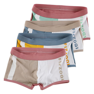 4kom/komplet donjeg rublja Boksačice Muške pamučne gaće Man Cock Muško donje rublje Calecons Homme Calecon Gaćice Muške s torbicom Bokserice