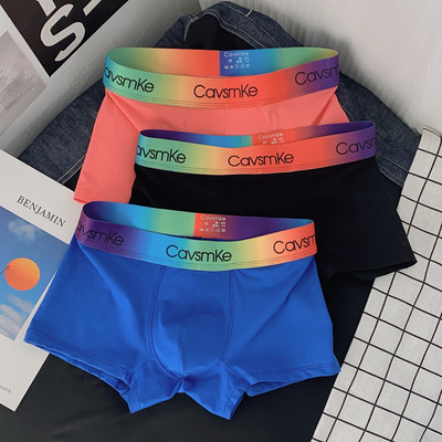 Boxer pentru bărbați cu elastic larg și inscripție