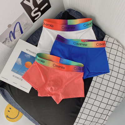 Boxer pentru bărbați cu elastic larg și inscripție