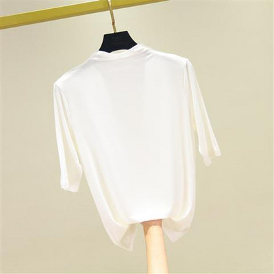 Modne ljetne ženske majice s do pola rukava, meka modalna majica s dolčevitom, uzani kroj, rastezljiva donja majica, razne majice za 2020.