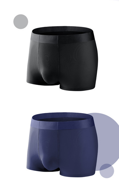 Vyriški bokso šortai grafeniniai bokseriai ledo šilko apatiniai vyriški bokseriai Kvėpuojantys seksualūs vyriški kelnaitės didesnio dydžio L-5XL