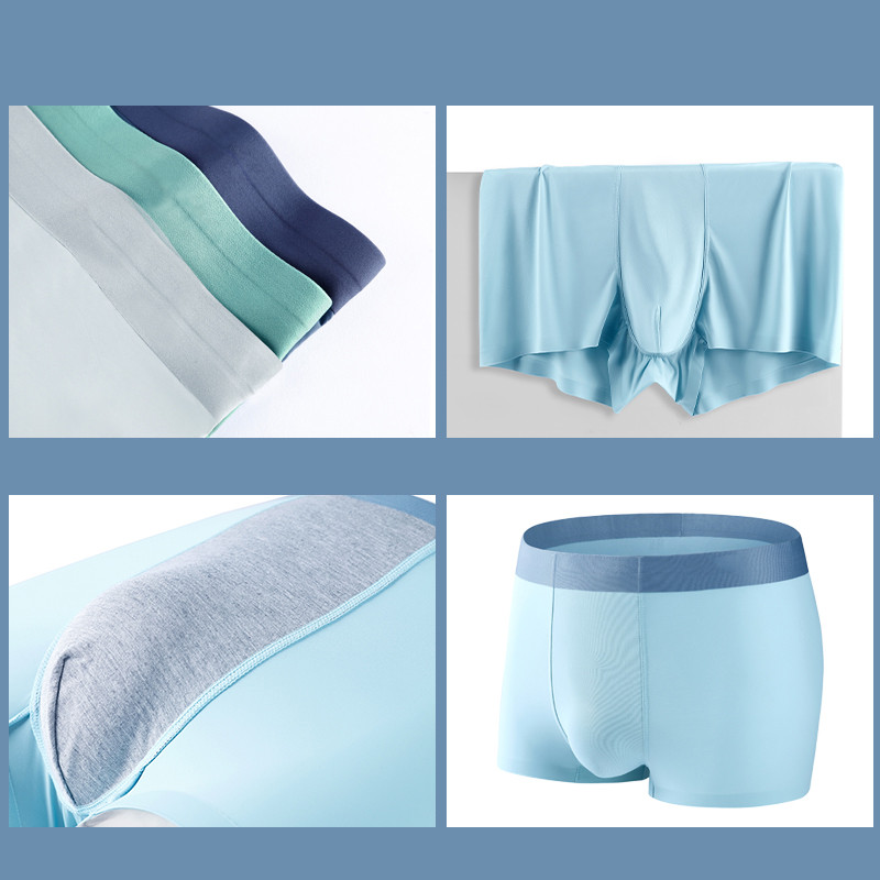 Vyriški bokso šortai grafeniniai bokseriai ledo šilko apatiniai vyriški bokseriai Kvėpuojantys seksualūs vyriški kelnaitės didesnio dydžio L-5XL