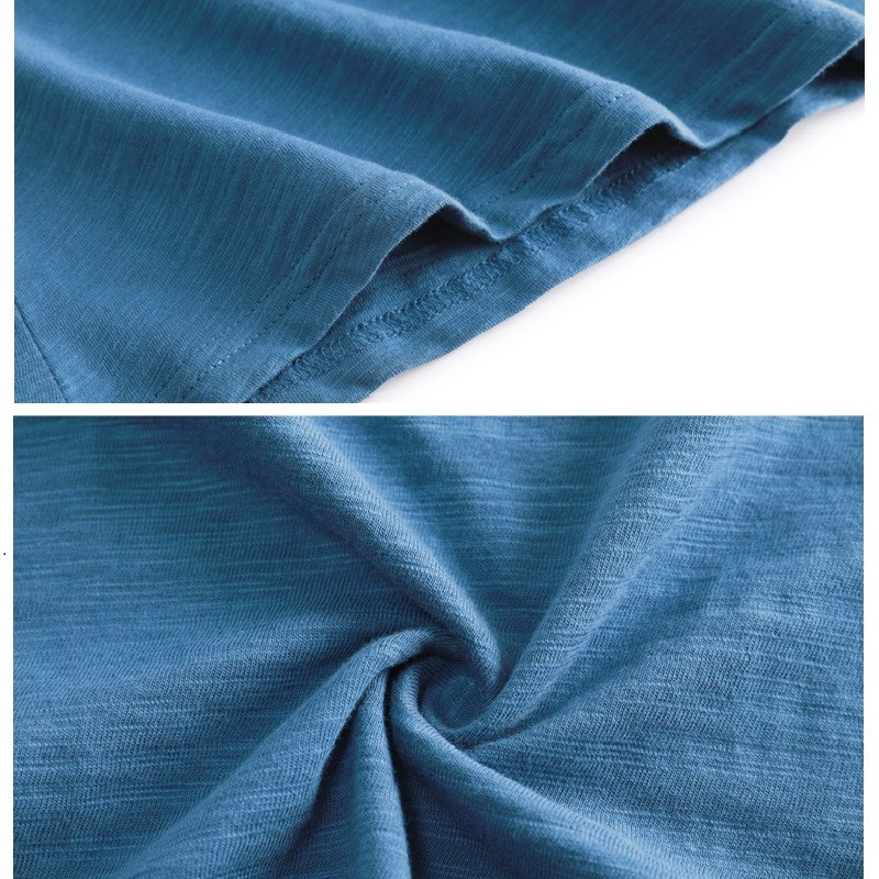 Trumpomis rankovėmis vasariniai moteriški bambuko medvilniniai marškinėliai 2022 m. raidėmis marginti laisvi laisvalaikio marškinėliai Moteriški mėlyni violetiniai jaukūs viršutiniai marškinėliai