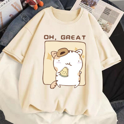 100% puuvillane suvine naiste Tsärk Kawaii Anime Arbuus Hamster Harajuku Tees Ulzzang lahtine T-särk lühikeste varrukatega T-särk Tops