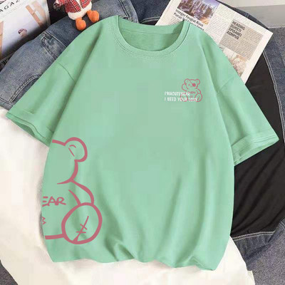 100% puuvillane suvine naiste Tsärk Kawaii Anime Arbuus Hamster Harajuku Tees Ulzzang lahtine T-särk lühikeste varrukatega T-särk Tops