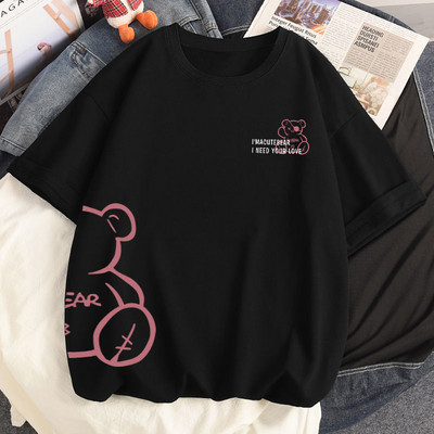 100% puuvillane suvine naiste Tsärk Kawaii Anime Arbuus Hamster Harajuku Tees Ulzzang lahtine T-särk lühikeste varrukatega T-särk Tops