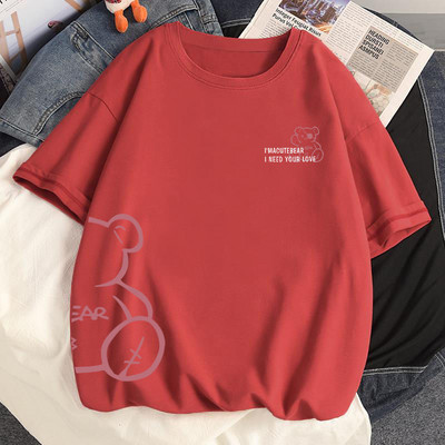 100% puuvillane suvine naiste Tsärk Kawaii Anime Arbuus Hamster Harajuku Tees Ulzzang lahtine T-särk lühikeste varrukatega T-särk Tops