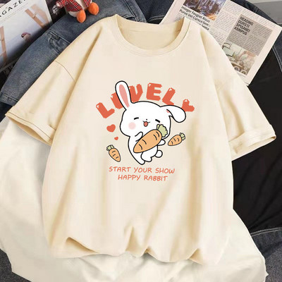 100% puuvillane suvine naiste Tsärk Kawaii Anime Arbuus Hamster Harajuku Tees Ulzzang lahtine T-särk lühikeste varrukatega T-särk Tops