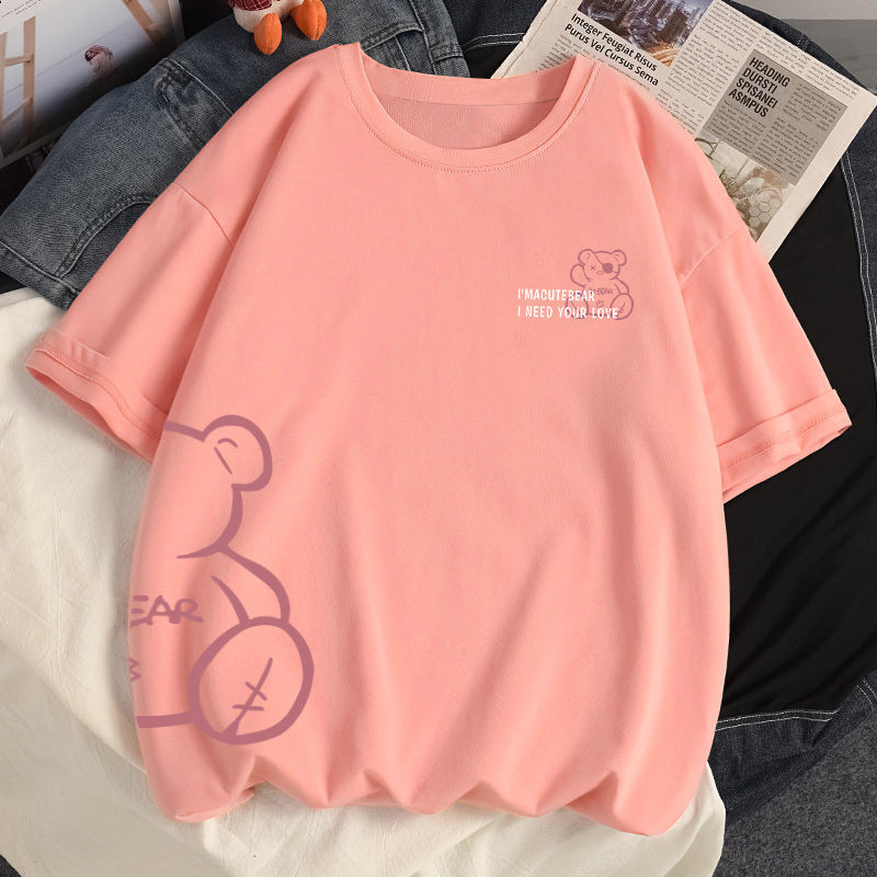 100% puuvillane suvine naiste Tsärk Kawaii Anime Arbuus Hamster Harajuku Tees Ulzzang lahtine T-särk lühikeste varrukatega T-särk Tops