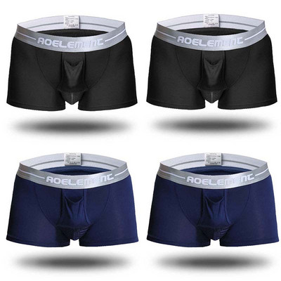 New Modal Brand Lenjerie de corp pentru bărbați Cu talie mijlocie Respirabil Homme Cuecas Masculina Boxer 4 buc\lot L XL XXL XXXL chiloți bărbați