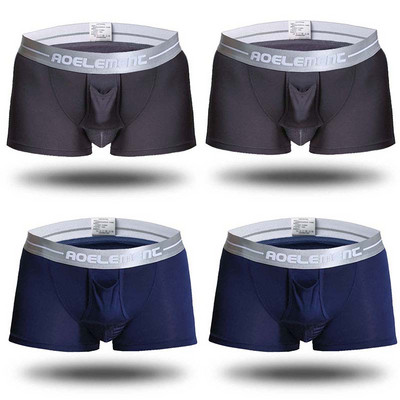 New Modal Brand Lenjerie de corp pentru bărbați Cu talie mijlocie Respirabil Homme Cuecas Masculina Boxer 4 buc\lot L XL XXL XXXL chiloți bărbați