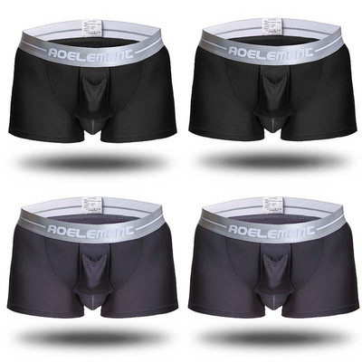 New Modal Brand Lenjerie de corp pentru bărbați Cu talie mijlocie Respirabil Homme Cuecas Masculina Boxer 4 buc\lot L XL XXL XXXL chiloți bărbați