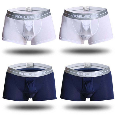 New Modal Brand Lenjerie de corp pentru bărbați Cu talie mijlocie Respirabil Homme Cuecas Masculina Boxer 4 buc\lot L XL XXL XXXL chiloți bărbați